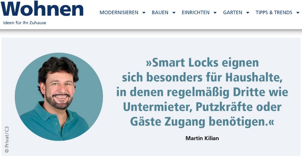 Intelligente Schließsysteme im Wohnen Magazin